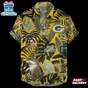 Green Bay Packers Retro Logo Hawaiian Shirt