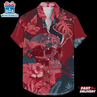 Houston Texans Signature Skull NFL Hawaiian Shirt