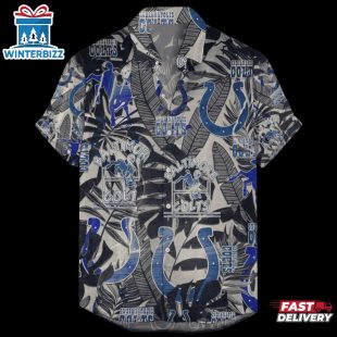 Indianapolis Colts Retro Logo Hawaiian Shirt