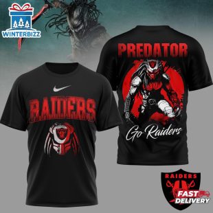 Las Vegas Raiders NFL Predator Fan 3D T-Shirt