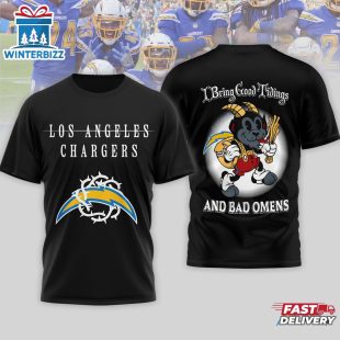 Los Angeles Chargers NFL x Bad Omens 3D T-Shirt