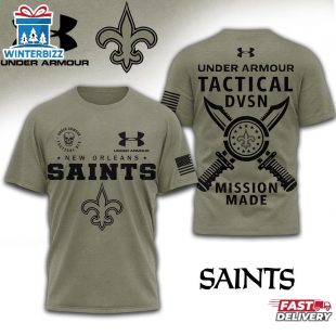 New Orleans Saints NFL Tactical Under Armour 3D T-Shirt