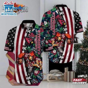 Arizona Cardinals NFL Mascot Aloha Summer Hawaiian Shirt