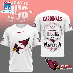 Arizona Cardinals NFL National Hugging Day 3D T-Shirt