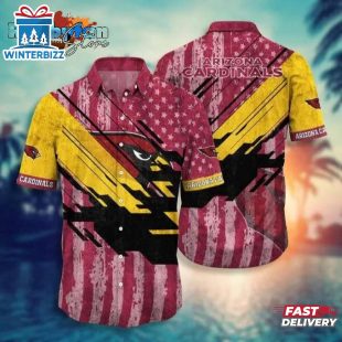 Arizona Cardinals NFL Vintage US Flag Hawaiian Shirt Gifts For Fan