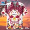 Arizona Cardinals Skull Flower Hawaiian Shirt Gifts For Fan
