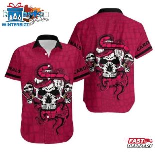 Arizona Cardinals Snake And Skull Hawaii Shirt Gifts For Fan