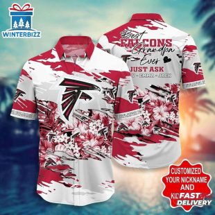 Atlanta Falcons Best Grandpa Ever Just Ask Hawaiian Shirt Gifts For Fan
