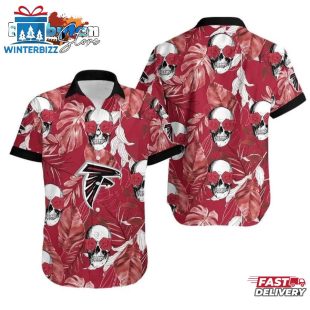 Atlanta Falcons Coconut Leaves And Skulls Hawaii Shirt Summer Collection