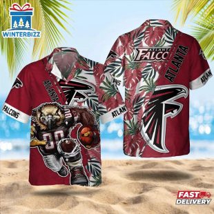 Atlanta Falcons Fierce Mascot Hawaiian Shirt