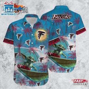Atlanta Falcons Footbal NFL Baby Yoda Hawaiian Shirts