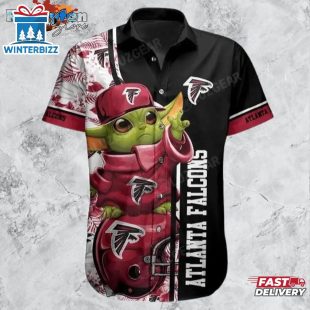 Atlanta Falcons Football NFL Baby Yoda Hawaiian Shirt