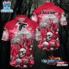 Atlanta Falcons Halloween Skull Pumpkin Hawaiian Shirt