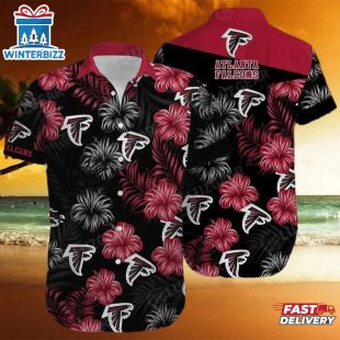 Atlanta Falcons Midnight Blossom Hawaiian Shirt