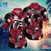 Atlanta Falcons Midnight Rose Hawaiian Shirt