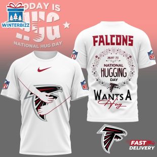 Atlanta Falcons NFL National Hugging Day 3D T-Shirt