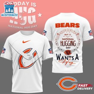 Chicago Bears NFL National Hugging Day 3D T-Shirt