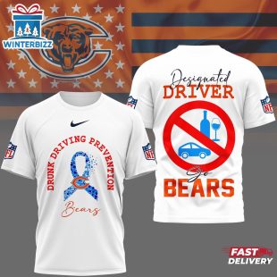 Chicago Bears NFL Safe Driving Awareness 3D T-Shirt