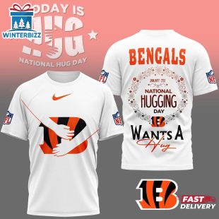 Cincinnati Bengals NFL National Hugging Day 3D T-Shirt