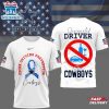 Dallas Cowboys NFL Safe Driving Awareness 3D T-Shirt 2 Dallas Cowboys NFL Safe Driving Awareness 3D T-Shirt