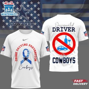Dallas Cowboys NFL Safe Driving Awareness 3D T-Shirt