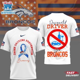 Denver Broncos NFL Safe Driving Awareness 3D T-Shirt