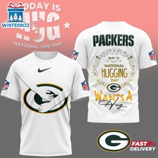 Green Bay Packers NFL National Hugging Day 3D T-Shirt