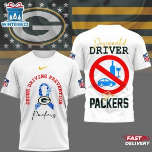 Green Bay Packers NFL Safe Driving Awareness 3D T-Shirt