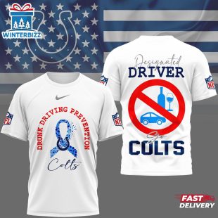 Indianapolis Colts NFL Safe Driving Awareness 3D T-Shirt