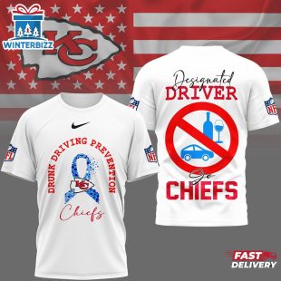 Kansas City Chiefs NFL Safe Driving Awareness 3D T-Shirt