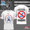 Las Vegas Raiders NFL Safe Driving Awareness 3D T-Shirt