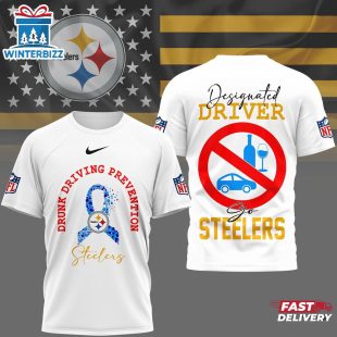 Pittsburgh Steelers NFL Safe Driving Awareness 3D T-Shirt