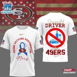 San Francisco 49ers NFL Safe Driving Awareness 3D T-Shirt