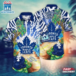 Toronto Maple Leafs Tropical Sunset Summer Hawaiian Shirt