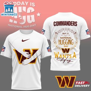 Washington Commanders NFL National Hugging Day 3D T-Shirt