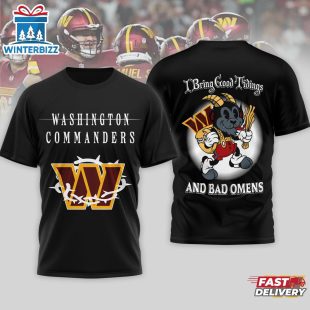 Washington Commanders NFL x Bad Omens 3D T-Shirt