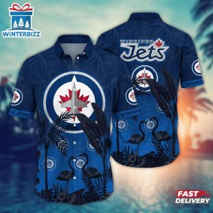 Winnipeg Jets Flamingo Beach Summer Hawaiian Shirt