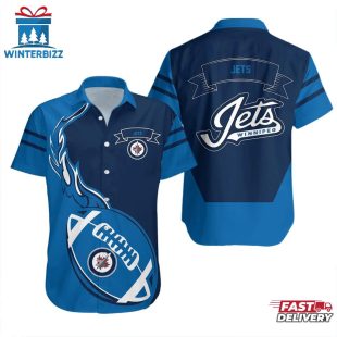 Winnipeg Jets Gridiron Spirit Summer Hawaiian Shirt