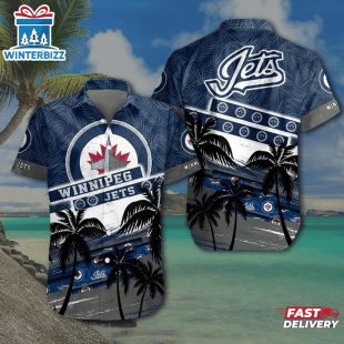 Winnipeg Jets Tropical Breeze Summer Hawaiian Shirt