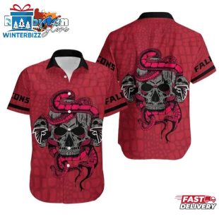 Atlanta Falcons Snake And Skull Hawaii Shirt Summer Collection