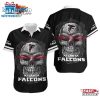 Atlanta Falcons Sugar Skull NFL Gift For Fan Hawaiian Graphic Print Short Sleeve Hawaiian Shirt