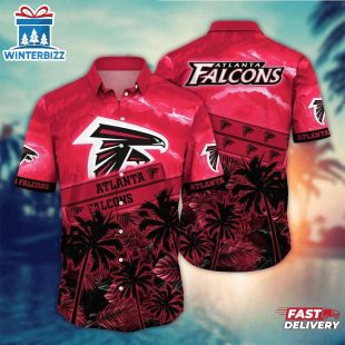 Atlanta Falcons Sunset Palms Hawaiian Shirt