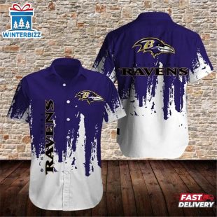 BALTIMORE RAVENS NFL GRAFITI HAWAIIAN SHIRT FOR FANS