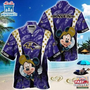 Baltimore Ravens nfl mickey mouse Hawaiian Shirt custom for fan
