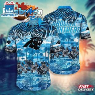 Carolina Panthers Nfl Hawaiian Sas Style Tropical Pattern Graphic Hot Trending Summer For Awesome Fans