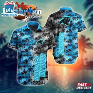 Carolina Panthers Nfl Hawaiian Shirt And Shirt Tropical Pattern New Hot Trend Summer For Football Nfl Fans