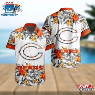 Chicago Bears NFL Floral Tropical Team Hawaiian Shirt