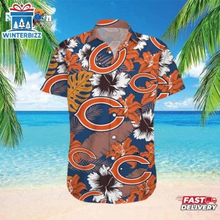 Chicago Bears NFL Floral Tropical Team New Hawaiian Shirt