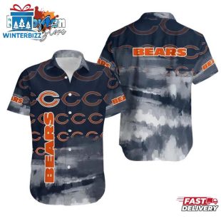 Chicago Bears Nfl Gift For Fan Hawaiian Graphic Print Short Sleeve Hawaiian Shirt