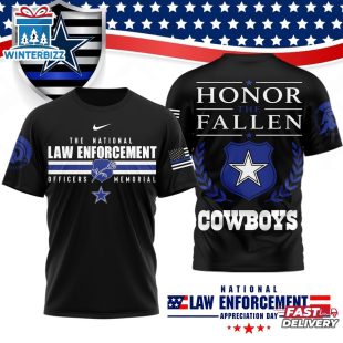 Dallas Cowboys NFL The National Law Enforcement 3D T-Shirt
